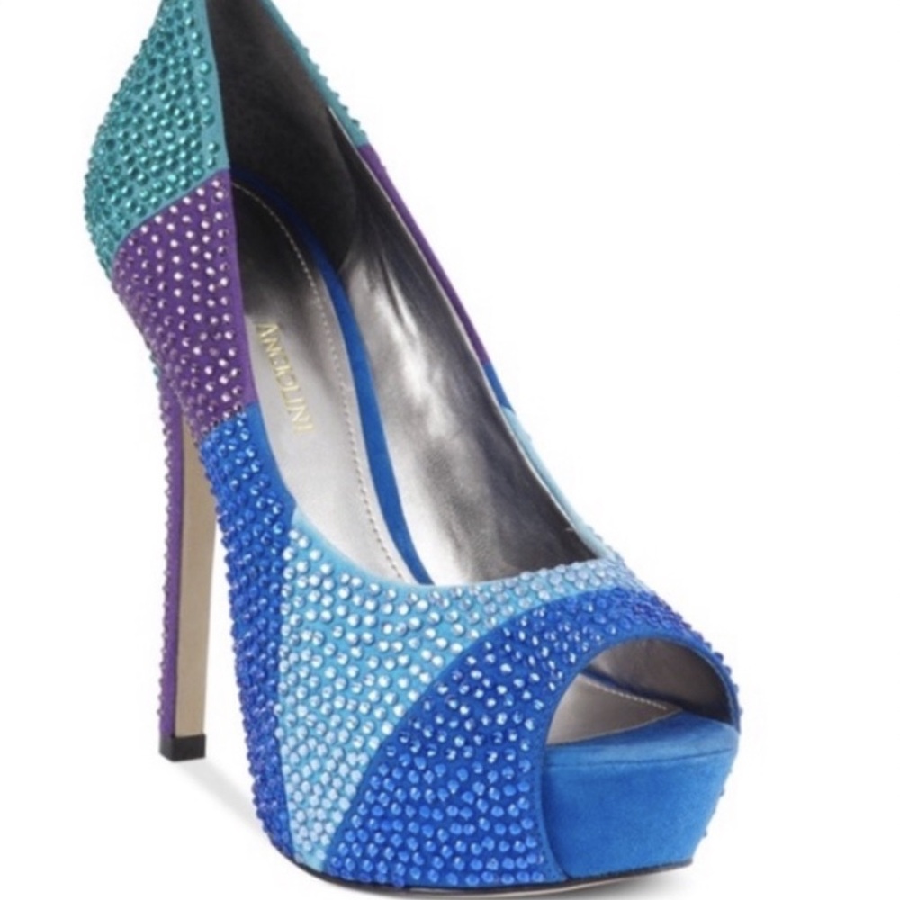ENZO ANGIOLINI BEADED EVENING HEEL - Picture 2 of 9